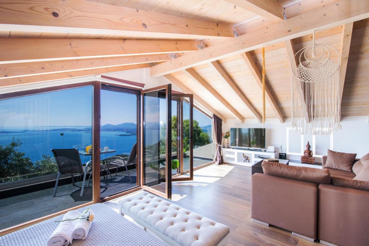Apartamento Blue Sky Loft By Corfuescapes Spartylas Exterior foto